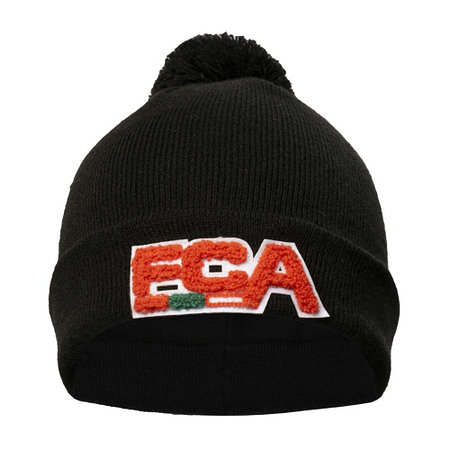 FCA-Bommelmütze für Kinder Schwarz