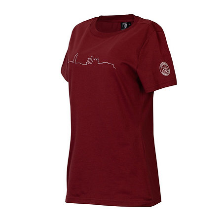 FCA-Shirt Skyline für Frauen Bordeaux