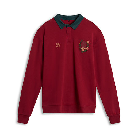 FCA x Societas-Polo Longsleeve Bordeaux