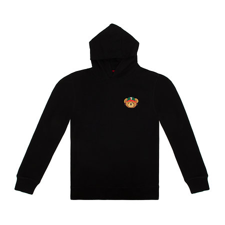 FCA-Kinder Hoodie Teddy Schwarz