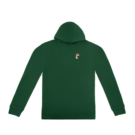 FCA-Kinder Hoodie Teddy Dunkelgrün
