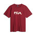 Bordeaux T-Shirt mit FCA Schriftzug auf der Brust (1)