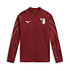 Bordeaux Training Zip Top mit Muster auf die Ärmel  (1)