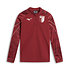 Bordeaux Training Zip Top mit muster auf die Ärmel  (1)