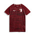 Bordeaux Trainingsshirt mit Muster auf die Ärmel  (1)
