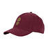 Bordeaux farbene cap mit Zirbelnuss (1)