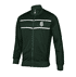  Dunkelgrüne Track Jacket mit weißen Querstreifen und weißem FCA-Wappen (Vorderansicht). (1)