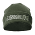 FCA Beanie in dunkelgrün mit weißem Augsburg Schriftzug auf der Vorderseite gestickt (1)