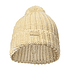  FCA Bommelmütze für Frauen in Creme, Strickoptik mit kleinem 1907 Stick auf der Vorderseite (1)