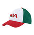 FCA Cap in rot-grün-weiß mit roten FCA Logo Stick (1)