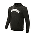 FCA Hoodie in schwarz mit weiß-beigem Augsburg Schriftzug in Teddy Stick auf der Brust für Kinder (1)
