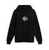  Frontansicht des schwarzes FCA-Hoodie Flowers mit FCA Schriftzug (1)