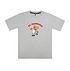 Graues T-Shirt mit FC Augsburg-Aufdruck und einem Bären im Fußballoutfit. (1)