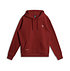 Roter Hoodie mit Flutlichmasten auf der Rechten Brust (1)