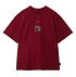 Rotes T-Shirt, Vorderseite mit FCA & Societas Wappen. (1)