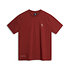 Rotes T-Shirt mit Flutlichtmasten auf der Rechten Brust (1)