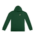  Vorderansicht der dunkelgrüne Kinder-Hoodie mit fahnenschwenkender Teddybär auf der linken Brust Hi (1)