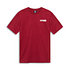 Vorderansicht eines weinroten T-Shirts (1)