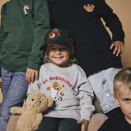 FCA-Kinder Sweater Teddy Hellgrau