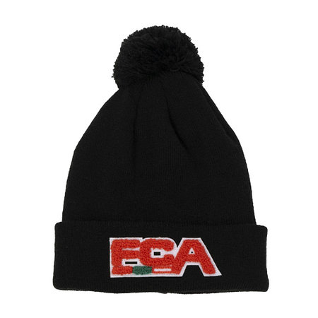 FCA-Bommelmütze für Kinder Schwarz