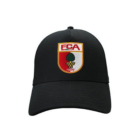 FCA-Cap Basic Wappen Schwarz Kids