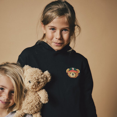 FCA-Kinder Hoodie Teddy Schwarz