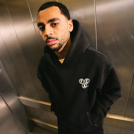 FCA-Hoodie Schwarz Retro Stitch