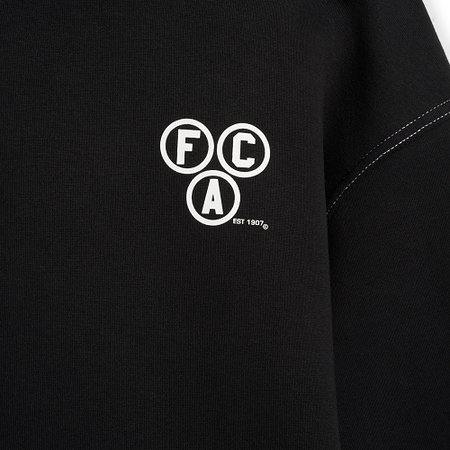 FCA-Hoodie Schwarz Retro Stitch