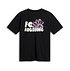Hinteransicht des schwarzes FCA-Shirt Flowers mit FC Augsburg Schriftzug und Blumen design. (5)