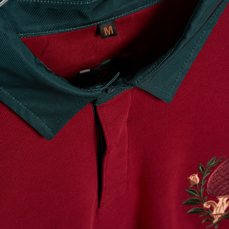 FCA x Societas-Polo Longsleeve Bordeaux