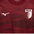 Bordeaux Trainingsshirt mit Muster auf die Ärmel  (3)