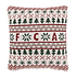 FCA Strickkissen in weiß mit weihnachtlichen Mustern (3)
