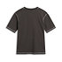 Graues T-Shirt mit weißen Kontrastnähten Rückansicht (3)